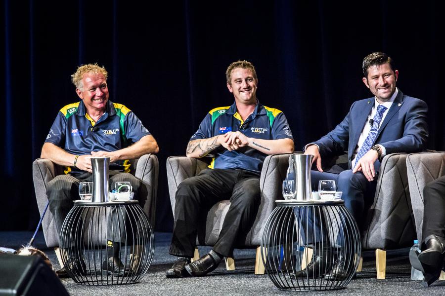 Invictus Games athletes at conference 2017