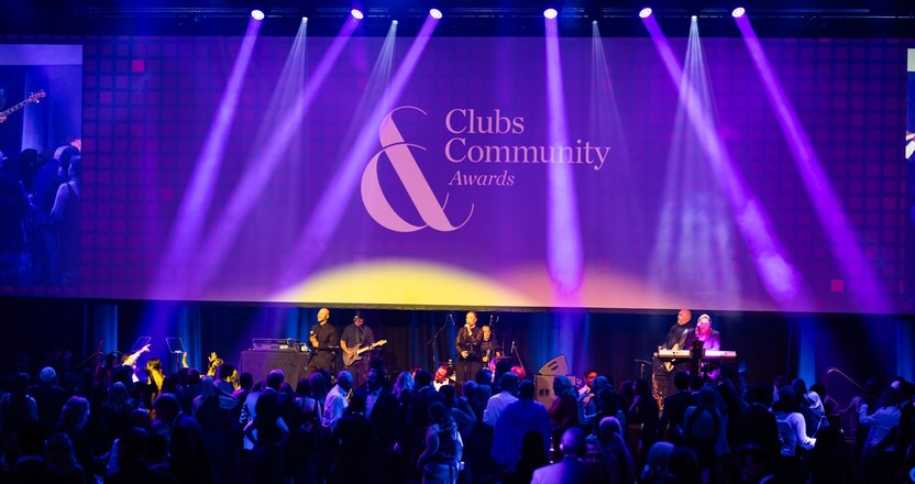 Clubs and community performance on stage